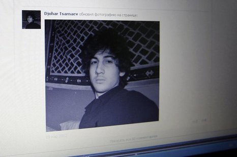 A photograph of Djohar Tsarnaev, who is believed to be Dzhokhar Tsarnaev, a suspect in the Boston Marathon bombing, is seen on his page of R A photograph of Djohar Tsarnaev, who is believed to be Dzhokhar Tsarnaev, a suspect in the Boston Marathon bombing, is seen on his page of R