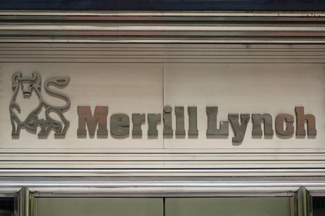 The Merrill Lynch logo is seen on a building in New York, May 7, 2012. REUTERS/Keith Bedford The Merrill Lynch logo is seen on a building in New York, May 7, 2012. REUTERS/Keith Bedford