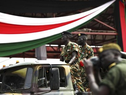 Sudan People's Liberation Army (SPLA) soldiers take part in a parade during the 2nd anniversary of South Sudan becoming an independent state Sudan People's Liberation Army (SPLA) soldiers take part in a parade during the 2nd anniversary of South Sudan becoming an independent state