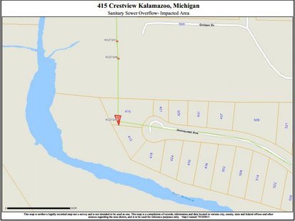 The leak may have flowed into the floodplain of Portage Creek. if this map is accurate. The leak may have flowed into the floodplain of Portage Creek. if this map is accurate.
