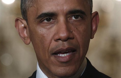 U.S. President Barack Obama delivers a statement from the East Room of the White House in Washington, May 15, 2013. REUTERS/Kevin Lamarque U.S. President Barack Obama delivers a statement from the East Room of the White House in Washington, May 15, 2013. REUTERS/Kevin Lamarque