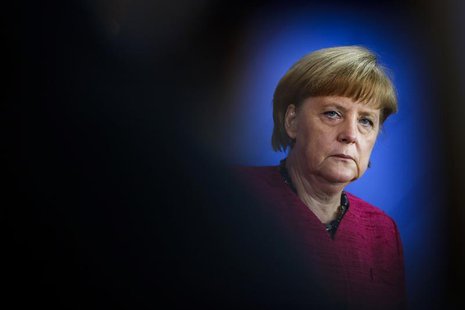 German Chancellor Angela Merkel attends the handover ceremony of the annual report of the National Regulatory Control Council (NKR) at the C German Chancellor Angela Merkel attends the handover ceremony of the annual report of the National Regulatory Control Council (NKR) at the C