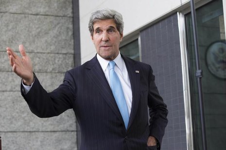 U.S. Secretary of State John Kerry makes a statement to the media regarding his meeting with Russian Foreign Minister Sergey Lavrov (not pic U.S. Secretary of State John Kerry makes a statement to the media regarding his meeting with Russian Foreign Minister Sergey Lavrov (not pic