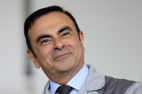Carlos Ghosn, Chairman and CEO of the Renault-Nissan Alliance, attends a visit to the Renault automobile factory in Flins, west of Paris, Ma Carlos Ghosn, Chairman and CEO of the Renault-Nissan Alliance, attends a visit to the Renault automobile factory in Flins, west of Paris, Ma