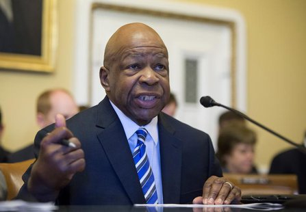 Rep. Elijah Cummings (D-MD) testifies to the House Rules Committee about a proposed vote to find U.S. Attorney General Eric Holder in contem Rep. Elijah Cummings (D-MD) testifies to the House Rules Committee about a proposed vote to find U.S. Attorney General Eric Holder in contem
