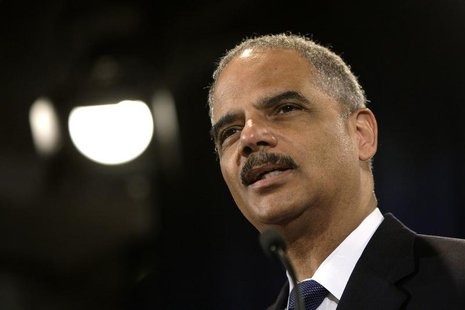 U.S. Attorney General Eric Holder speaks at the Justice Department in Washington, June 25, 2013. REUTERS/Jonathan Ernst U.S. Attorney General Eric Holder speaks at the Justice Department in Washington, June 25, 2013. REUTERS/Jonathan Ernst