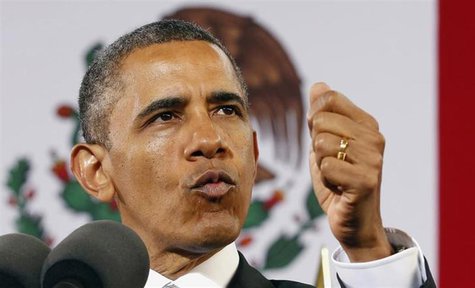 U.S. President Barack Obama delivers a speech at the Anthropology Museum during his visit to Mexico City May 3, 2013 file photo. REUTERS/Kev U.S. President Barack Obama delivers a speech at the Anthropology Museum during his visit to Mexico City May 3, 2013 file photo. REUTERS/Kev