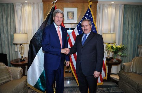 U.S. Secretary of State John Kerry (L) shakes hands with Jordanian Foreign Minister Nasser Judeh during a meeting at a hotel in Amman July 1 U.S. Secretary of State John Kerry (L) shakes hands with Jordanian Foreign Minister Nasser Judeh during a meeting at a hotel in Amman July 1