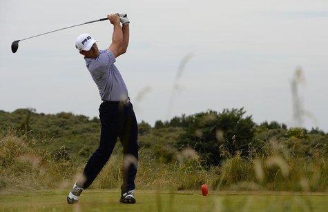Billy Horschel of the U.S. watches his tee shot on the fifth hole during a practice round ahead of the British Open golf championship at Mui Billy Horschel of the U.S. watches his tee shot on the fifth hole during a practice round ahead of the British Open golf championship at Mui