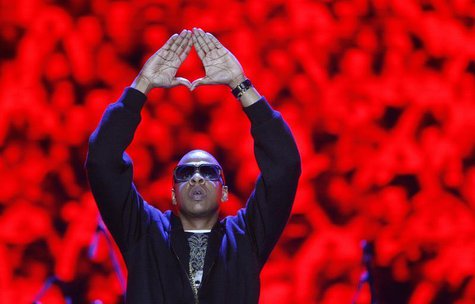 American rapper Jay-Z performs during the Heineken Open'er Festival in Gdynia, northern Poland, July 5, 2008. REUTERS/Kacper Pempel American rapper Jay-Z performs during the Heineken Open'er Festival in Gdynia, northern Poland, July 5, 2008. REUTERS/Kacper Pempel