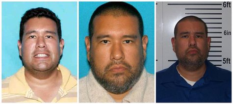 A combination picture shows photos of suspect Anthony Joseph Garcia taken in (L-R) 2006, 2012 and after his arrest in Illinois on July 15, 2 A combination picture shows photos of suspect Anthony Joseph Garcia taken in (L-R) 2006, 2012 and after his arrest in Illinois on July 15, 2