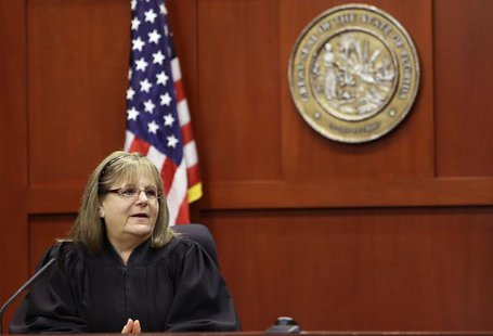 Judge Debra Nelson speaks to the jury before they continued deliberating in Sanford, Florida July 13, 2013 during the trial of George Zimmer Judge Debra Nelson speaks to the jury before they continued deliberating in Sanford, Florida July 13, 2013 during the trial of George Zimmer
