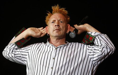 Johnny Rotten performs with the Sex Pistols during the Exit music festival in Novi Sad, northerm Serbia, July 14, 2008. REUTERS/Marko Djuric Johnny Rotten performs with the Sex Pistols during the Exit music festival in Novi Sad, northerm Serbia, July 14, 2008. REUTERS/Marko Djuric
