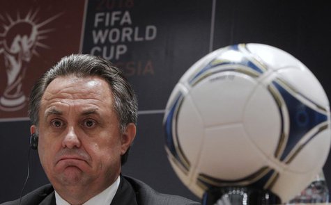Russian Sports Minister Vitaly Mutko attends a news conference in Moscow September 30, 2012. REUTERS/Maxim Shemetov Russian Sports Minister Vitaly Mutko attends a news conference in Moscow September 30, 2012. REUTERS/Maxim Shemetov
