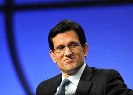 U.S. Congressman and House Majority Leader Eric Cantor (R-VA) takes part in a panel discussion titled "The Awesome Responsibility of Leaders U.S. Congressman and House Majority Leader Eric Cantor (R-VA) takes part in a panel discussion titled "The Awesome Responsibility of Leaders