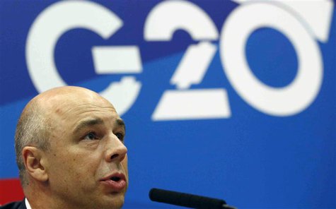 Russia's Finance Minister Anton Siluanov attends a news conference, part of the G20 finance ministers and central bank governors' meeting, i Russia's Finance Minister Anton Siluanov attends a news conference, part of the G20 finance ministers and central bank governors' meeting, i