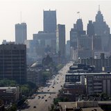 A view of the Detroit skyline is seen looking south up Woodward Avenue in Detroit, Michigan July 19, 2013. REUTERS/ Rebecca Cook A view of the Detroit skyline is seen looking south up Woodward Avenue in Detroit, Michigan July 19, 2013. REUTERS/ Rebecca Cook