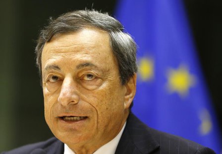 European Central Bank (ECB) President Mario Draghi takes part in the European Parliament's Economic and Monetary Affairs Committee in Brusse European Central Bank (ECB) President Mario Draghi takes part in the European Parliament's Economic and Monetary Affairs Committee in Brusse