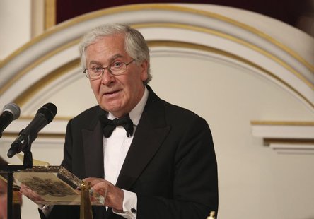 Governor of the Bank of England Mervyn King addresses the audience of the 'Lord Mayor's Dinner to the Bankers and Merchants of the City of L Governor of the Bank of England Mervyn King addresses the audience of the 'Lord Mayor's Dinner to the Bankers and Merchants of the City of L