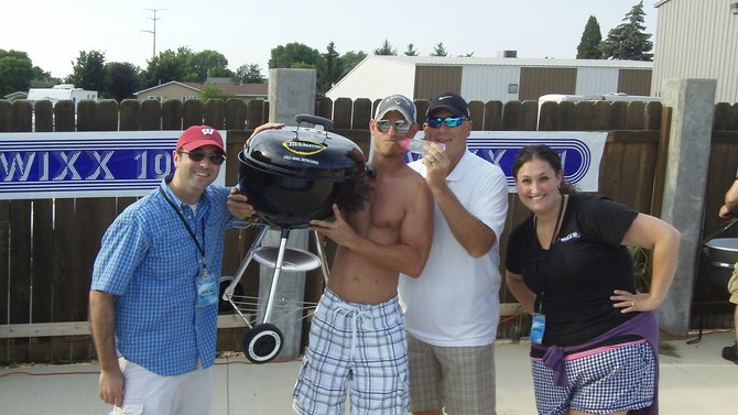 This guy won the Mike's Hard Lemonade grill for sucking the most Mike's Hard out of a baby's bottle! As Katie would say: "Sick"
