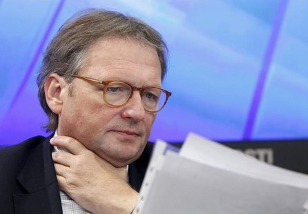 Boris Titov, Russia's official ombudsman for the defence of the rights of entrepreneurs, attends a news conference in Moscow, July 23, 2013. Boris Titov, Russia's official ombudsman for the defence of the rights of entrepreneurs, attends a news conference in Moscow, July 23, 2013.