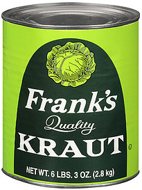 Frank's Kraut can Frank's Kraut can