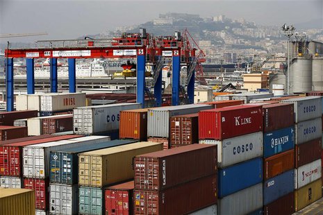 Containers are seen at Naples harbour July 13, 2013. Italy, a high-fashion Mecca and home to a culture obsessed with elegant appearances, wa Containers are seen at Naples harbour July 13, 2013. Italy, a high-fashion Mecca and home to a culture obsessed with elegant appearances, wa