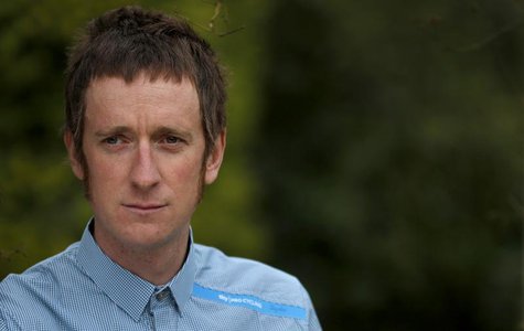 British cyclist Bradley Wiggins poses for photographers during a press day for the Giro d'Italia cycle race at the Kilhey Court hotel in Sta British cyclist Bradley Wiggins poses for photographers during a press day for the Giro d'Italia cycle race at the Kilhey Court hotel in Sta
