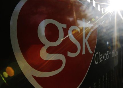 The signage for the GlaxoSmithKline building is pictured in Hounslow, west London June 18, 2013. REUTERS/Luke MacGregor The signage for the GlaxoSmithKline building is pictured in Hounslow, west London June 18, 2013. REUTERS/Luke MacGregor