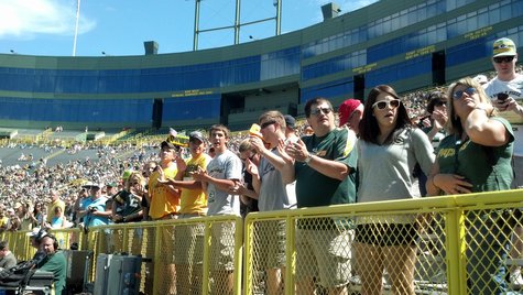 Green Bay Packers fans attend annual Shareholder's Meeting at Lambeau Field on July 24, 2013. (Copyright Midwest Communications, Inc.) Green Bay Packers fans attend annual Shareholder's Meeting at Lambeau Field on July 24, 2013. (Copyright Midwest Communications, Inc.)