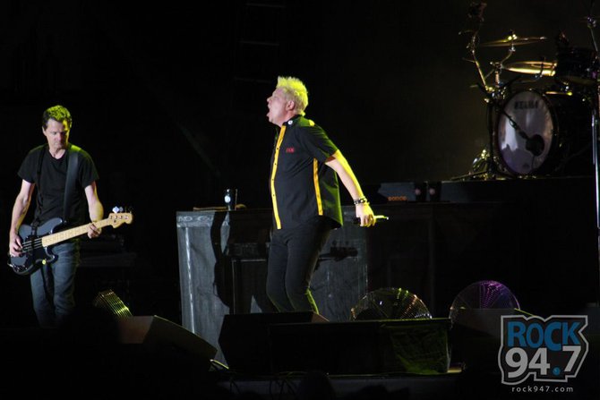 #9 - Dexter Holland of The Offspring really started to feel it about mid-way through their set. Rumor is that they were loud enough to break bottles in the VIP bar near the stage.