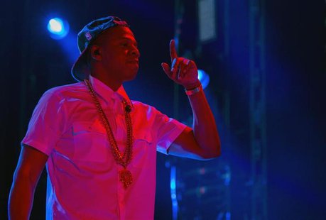 Musician Jay-Z performs at Yankee Stadium during his "Legends of the Summer" tour with singer Justin Timberlake (not pictured) in New York, Musician Jay-Z performs at Yankee Stadium during his "Legends of the Summer" tour with singer Justin Timberlake (not pictured) in New York,