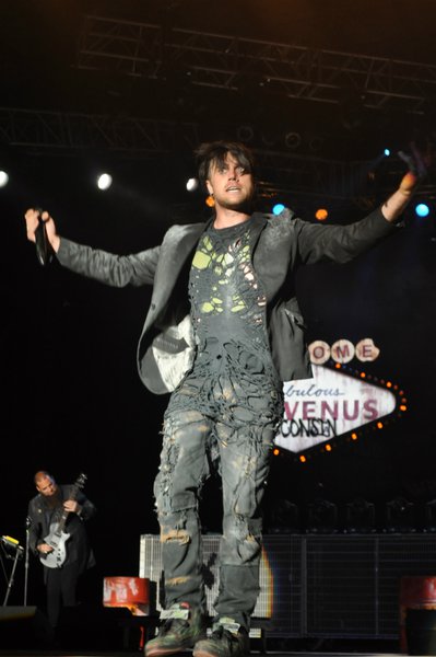 #8 - Matt Walst from My Darkest Days filled in for Three Days Grace and did a really solid job