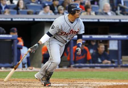 Detroit DH Victor Martinez hit one of three Tigers home runs against the Chicago White Sox in a losing effort Thursday, July 25, 2013, as Detroit lost to the Sox 7-4. (REUTERS) Detroit DH Victor Martinez hit one of three Tigers home runs against the Chicago White Sox in a losing effort Thursday, July 25, 2013, as Detroit lost to the Sox 7-4. (REUTERS)