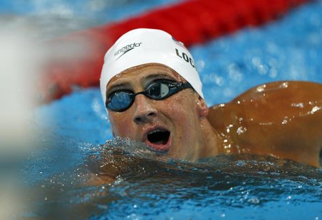 Ryan Lochte of the U.S. swims during training for the World Swimming Championships at the Sant Jordi arena in Barcelona July 26, 2013. REUTE Ryan Lochte of the U.S. swims during training for the World Swimming Championships at the Sant Jordi arena in Barcelona July 26, 2013. REUTE