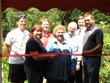 Septic system dedicated at Joslyn home Septic system dedicated at Joslyn home