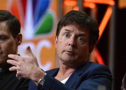 Executive producer and cast member Michael J. Fox participates in a panel for "The Michael J. Fox Show" during the NBC sessions at the Telev Executive producer and cast member Michael J. Fox participates in a panel for "The Michael J. Fox Show" during the NBC sessions at the Telev