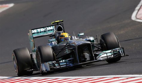 Mercedes Formula One driver Lewis Hamilton of Britain drives during the Hungarian F1 Grand Prix at the Hungaroring circuit in Mogyorod, near Mercedes Formula One driver Lewis Hamilton of Britain drives during the Hungarian F1 Grand Prix at the Hungaroring circuit in Mogyorod, near