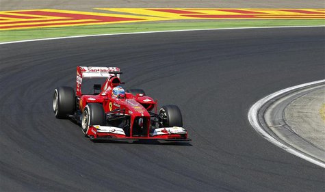 Ferrari Formula One driver Fernando Alonso of Spain drives during the Hungarian F1 Grand Prix at the Hungaroring circuit in Mogyorod, near B Ferrari Formula One driver Fernando Alonso of Spain drives during the Hungarian F1 Grand Prix at the Hungaroring circuit in Mogyorod, near B