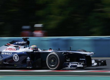 Williams Formula One driver Pastor Maldonado of Venezuela drives during the third practice session of the Hungarian F1 Grand Prix at the Hun Williams Formula One driver Pastor Maldonado of Venezuela drives during the third practice session of the Hungarian F1 Grand Prix at the Hun