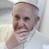 Pope Francis listens to journalists' questions as he flies back Rome following his visit to Brazil July 29, 2013. REUTERS/Luca Zennaro/Pool Pope Francis listens to journalists' questions as he flies back Rome following his visit to Brazil July 29, 2013. REUTERS/Luca Zennaro/Pool