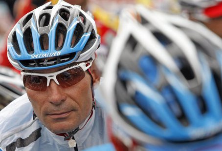 Team Milram rider Erik Zabel of Germany awaits the start of the eighth stage of the 95th Tour de France cycling race between Figeac and Toul Team Milram rider Erik Zabel of Germany awaits the start of the eighth stage of the 95th Tour de France cycling race between Figeac and Toul