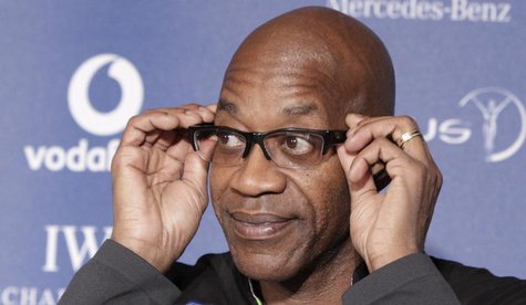 Former U.S. athlete and President of the Laureus Sports Academy Edwin Moses addresses a news conference in Berlin, November 16, 2010. REUTER Former U.S. athlete and President of the Laureus Sports Academy Edwin Moses addresses a news conference in Berlin, November 16, 2010. REUTER