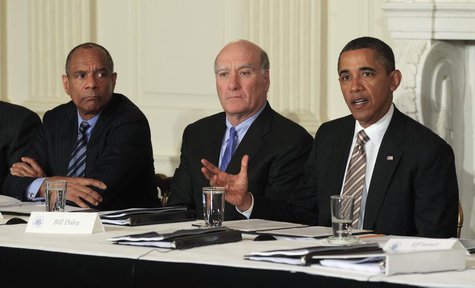 U.S. President Barack Obama speaks during his meeting with the Council on Jobs and Competitiveness in the State Dining Room in Washington Ja U.S. President Barack Obama speaks during his meeting with the Council on Jobs and Competitiveness in the State Dining Room in Washington Ja
