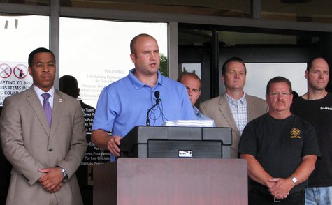 IAFF Local 415 president Jeremy Kopp talks about their open meetings complaint against Weston, July 31 2013 IAFF Local 415 president Jeremy Kopp talks about their open meetings complaint against Weston, July 31 2013