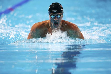 Ryan Lochte of the U.S. swims in the men's 200m individual medley semi-final during the World Swimming Championships at the Sant Jordi arena Ryan Lochte of the U.S. swims in the men's 200m individual medley semi-final during the World Swimming Championships at the Sant Jordi arena