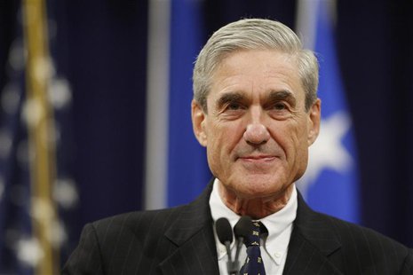 Outgoing FBI Director Robert Mueller pauses during his remarks at a farewell ceremony held for him at the Justice Department in Washington, Outgoing FBI Director Robert Mueller pauses during his remarks at a farewell ceremony held for him at the Justice Department in Washington,