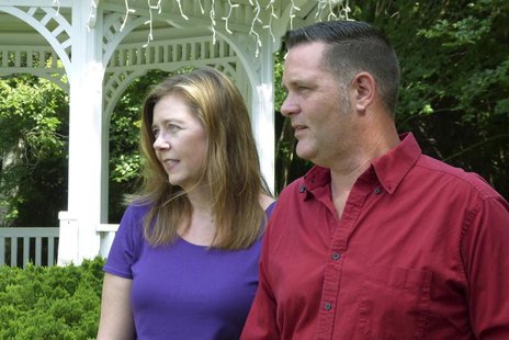 Melanie and Matt Capobianco talk to reporters in their suburban neighborhood near Charleston, South Carolina June 25, 2013. REUTERS/Harriet Melanie and Matt Capobianco talk to reporters in their suburban neighborhood near Charleston, South Carolina June 25, 2013. REUTERS/Harriet
