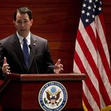 Wisconsin Governor Scott Walker speaks after witnessing a signing memorandum of understanding of the commercial deals between U.S. and China Wisconsin Governor Scott Walker speaks after witnessing a signing memorandum of understanding of the commercial deals between U.S. and China