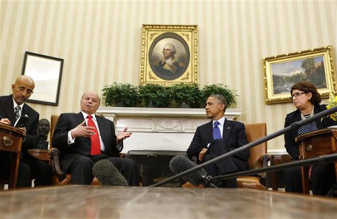 U.S. President Barack Obama (2nd R) listens to his Yemeni counterpart Abd Rabbuh Mansur Hadi (2nd L) during a meeting in the Oval Office at U.S. President Barack Obama (2nd R) listens to his Yemeni counterpart Abd Rabbuh Mansur Hadi (2nd L) during a meeting in the Oval Office at